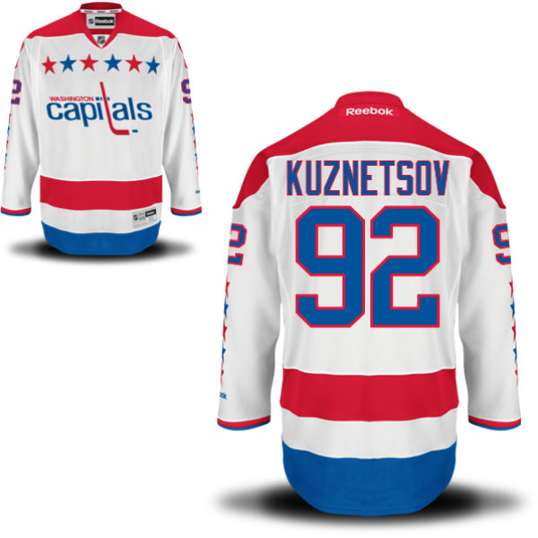 Evgeny Kuznetsov Washington Capitals white Alternate jersey