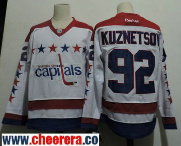 Evgeny Kuznetsov Washington Capitals white Third jersey