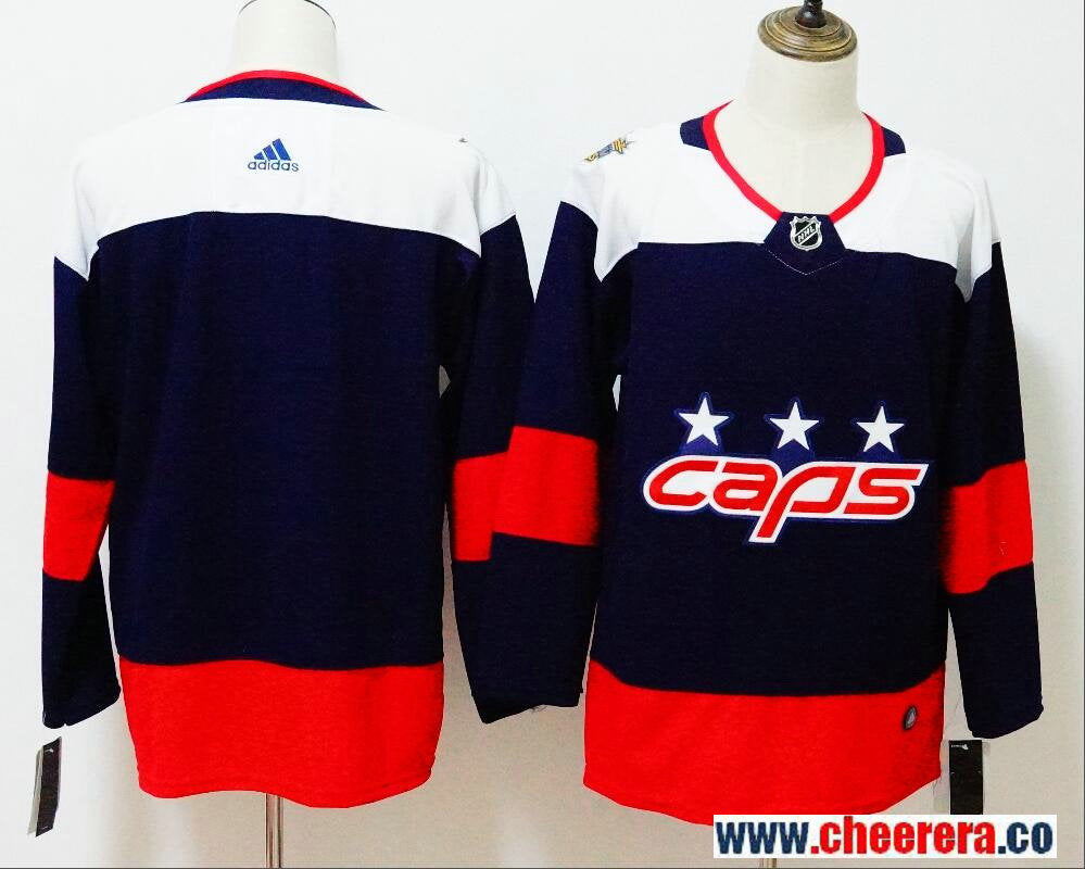 Custom Washington Capitals navy Stadium Series jersey