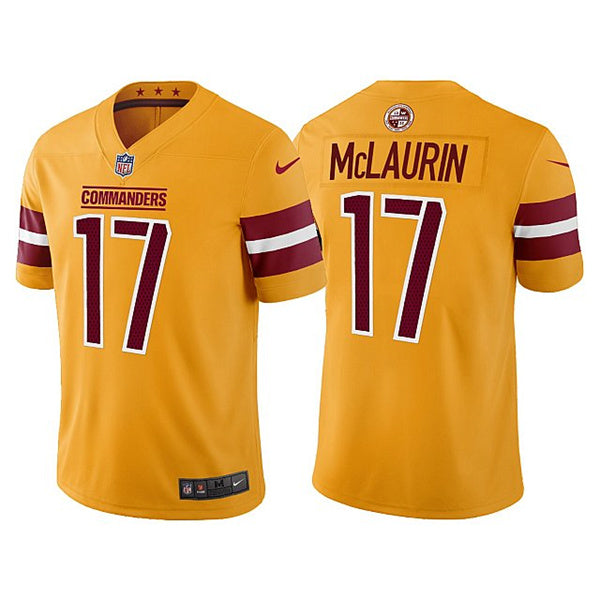 Terry McLaurin Washington Commanders gold Vapor jersey