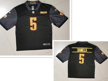 Jayden Daniels Nike Washington Commanders black Vapor jersey