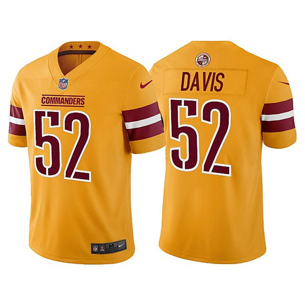 Jamin Davis Washington Commanders gold Vapor jersey