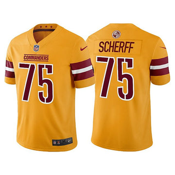 Brandon Scherff Washington Commanders gold Vapor jersey