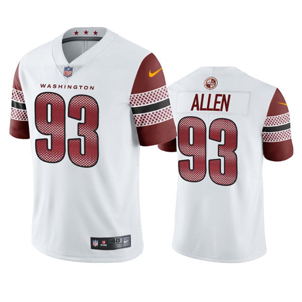 Jonathan Allen Washington Commanders white Vapor jersey