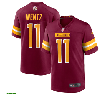Carson Wentz Nike Washington Commanders burgundy Vapor jersey