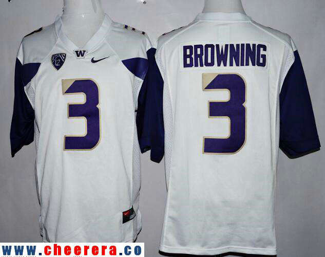 Jake Browning Washington Huskies white Limited jersey