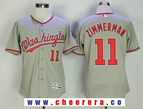 Ryan Zimmerman Washington Nationals gray Road jersey