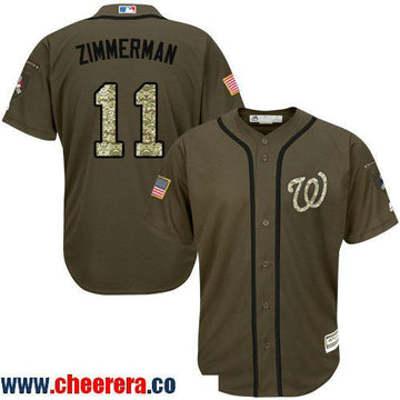 Ryan Zimmerman Washington Nationals green Salute To Service jersey