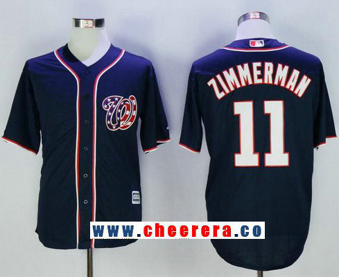 Ryan Zimmerman Washington Nationals navy Alternate jersey
