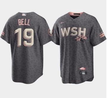 Josh Bell Washington Nationals gray City Connect jersey