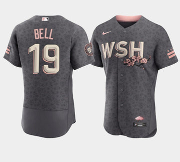 Josh Bell Washington Nationals gray City Connect jersey