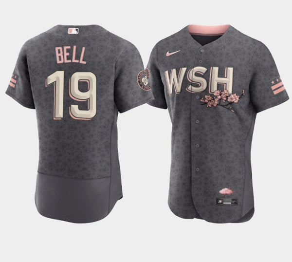 Josh Bell Washington Nationals gray City Connect jersey