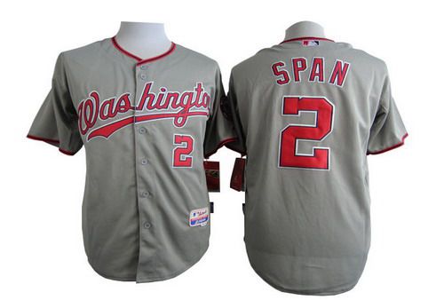 Denard Span Washington Nationals gray jersey