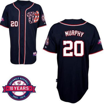 Daniel Murphy Washington Nationals navy jersey