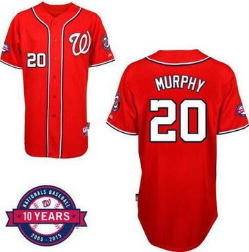 Daniel Murphy Washington Nationals red jersey