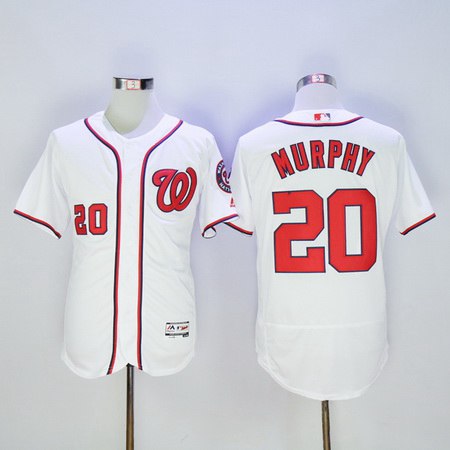 Daniel Murphy Washington Nationals white jersey