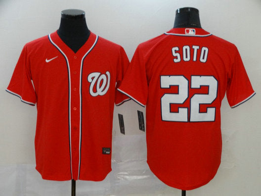 Juan Soto Washington Nationals red jersey