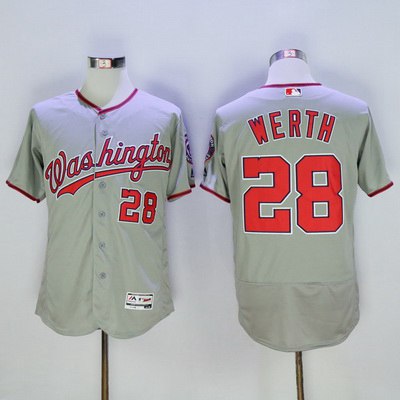 Jayson Werth Washington Nationals gray jersey
