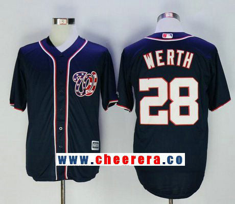 Jayson Werth Washington Nationals navy Alternate jersey