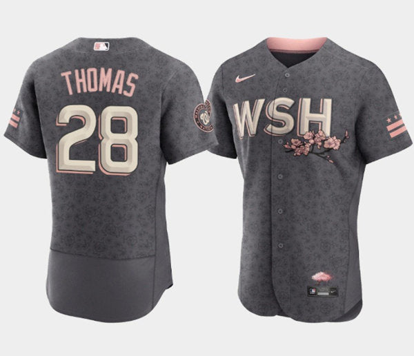 Lane Thomas Washington Nationals gray City Connect jersey
