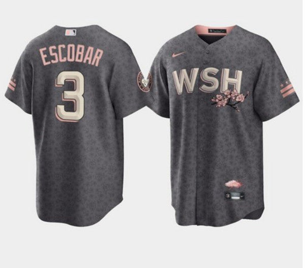 Alcides Escobar Washington Nationals gray City Connect jersey