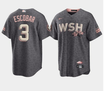 Alcides Escobar Washington Nationals gray City Connect jersey