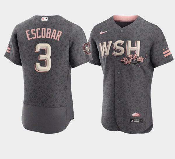 Alcides Escobar Washington Nationals gray City Connect jersey