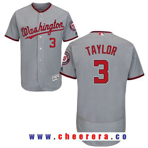 Michael Taylor Washington Nationals gray Road jersey