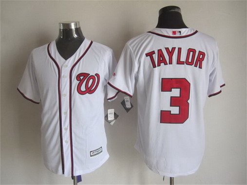 Michael Taylor Washington Nationals white Home jersey