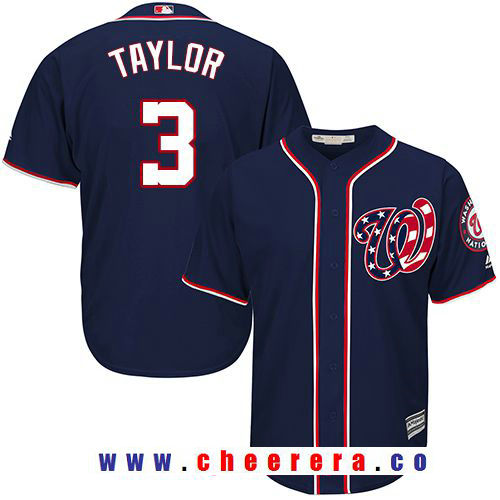 Michael Taylor Washington Nationals navy Alternate jersey