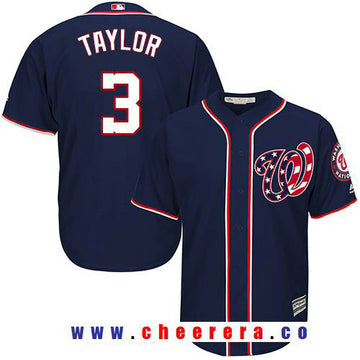Michael Taylor Washington Nationals navy Alternate jersey