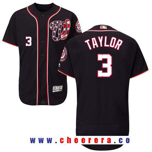 Michael Taylor Washington Nationals navy Alternate jersey