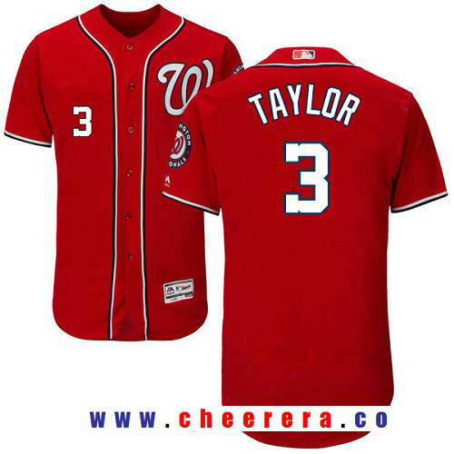 Michael Taylor Washington Nationals red Alternate jersey