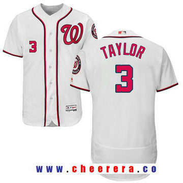 Michael Taylor Washington Nationals white Home jersey