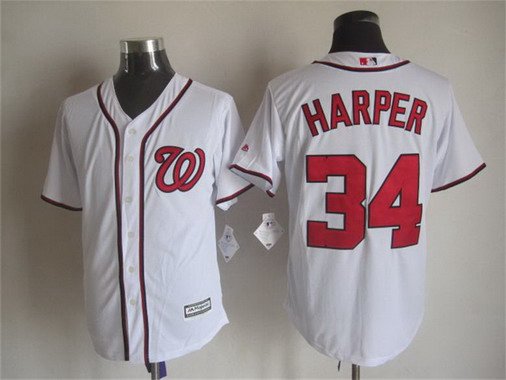 Bryce Harper Washington Nationals white Home jersey
