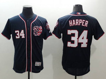 Bryce Harper Washington Nationals navy jersey