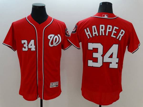 Bryce Harper Washington Nationals red jersey
