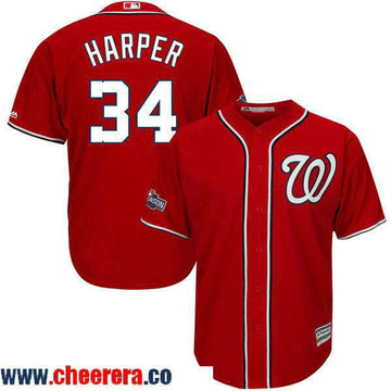 Bryce Harper Washington Nationals red jersey