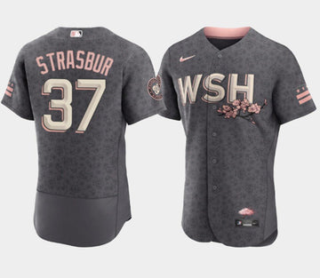 Stephen Strasburg Washington Nationals gray City Connect jersey