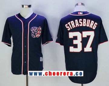 Stephen Strasburg Washington Nationals navy Alternate jersey