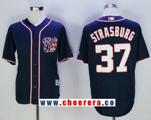 Stephen Strasburg Washington Nationals navy Alternate jersey