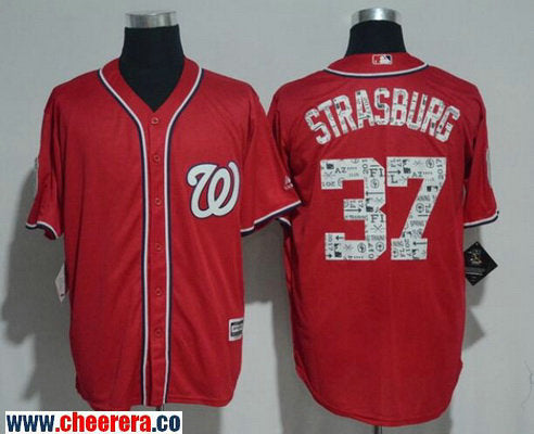 Stephen Strasburg Washington Nationals red jersey