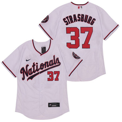 Stephen Strasburg Washington Nationals white jersey