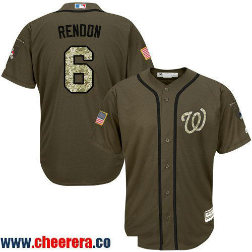 Anthony Rendon Washington Nationals green Salute To Service jersey
