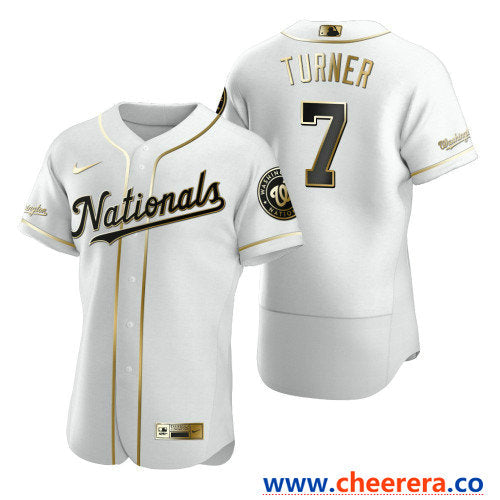 Trea Turner Washington Nationals white jersey