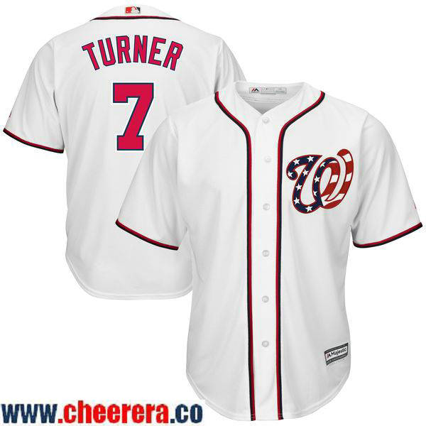 Trea Turner Washington Nationals white Home jersey