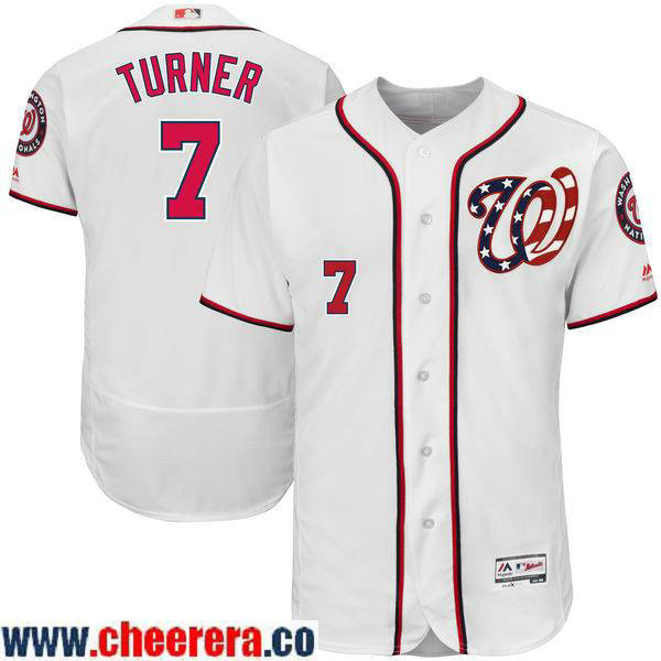 Trea Turner Washington Nationals white Home jersey
