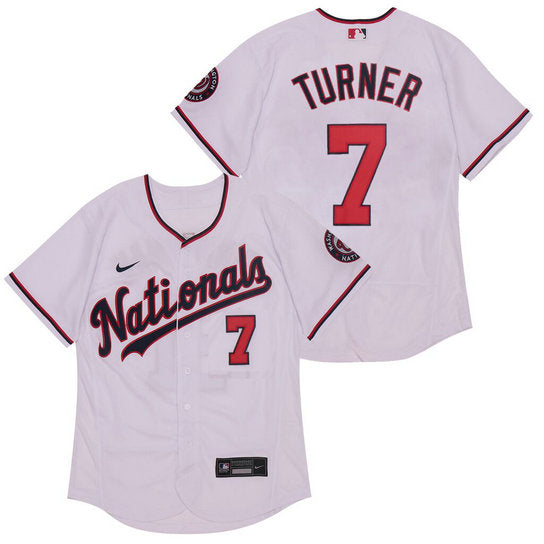 Trea Turner Washington Nationals white jersey