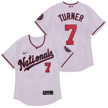 Trea Turner Washington Nationals white jersey