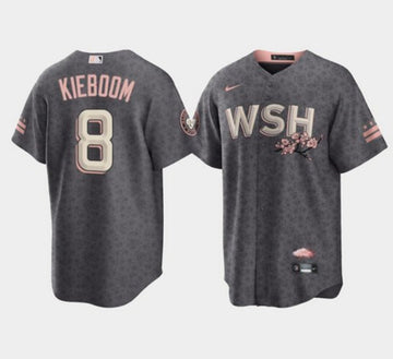 Carter Kieboom Washington Nationals gray City Connect jersey